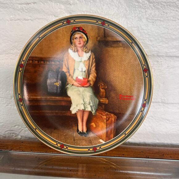 Vintage Norman Rockwell Collector Plate - "A Young Girl's Dream" Limited Edition - Picture 1 of 4